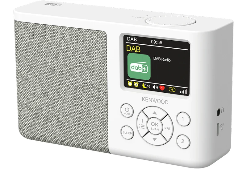 Kenwood CR-M33DAB radioapparater Bärbar Digital Vit