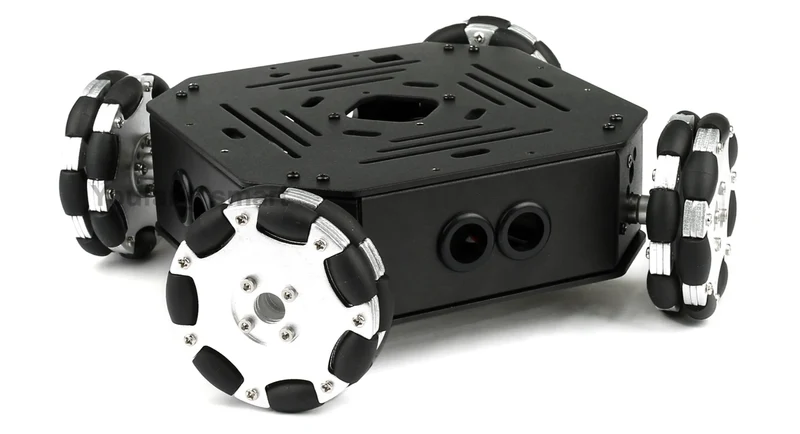 4WD Robot Car Chassis With Omni Wheel Support Obstacle Avoidance RC Car for Arduino Robot DIY Kit Ps2 Programmmable Robot Kit