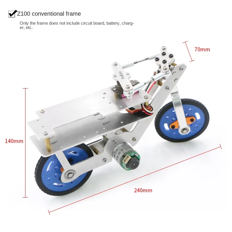 Self-Balancing Metal CNC Machined Mini Bike For Arduino Robot Car with IOS-APP Control RC Tank Metal Motorcycle UNO Kit