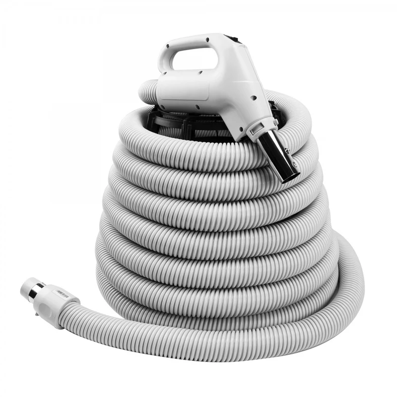 50' Low Voltage Central Vacuum Hose W/ON OFF SWITCH Friction Fit for Central Vacuum Systems, XZ130138050BUM, 06-1124-03, 30059