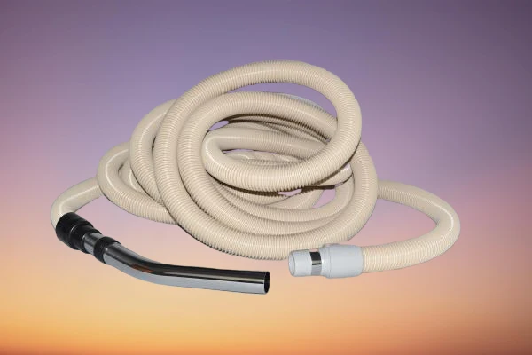 Vacuflo / Vacumaid Non-Electric 30 ft Straight Suction Hose for Central Vacuum Systems, Fits 1.25" attachments