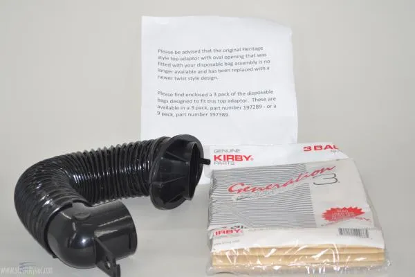 Kirby 190481 Heritage 1 Upright Vacuum Cleaner Cloth to Paper Bag Conversion Kit #189881S