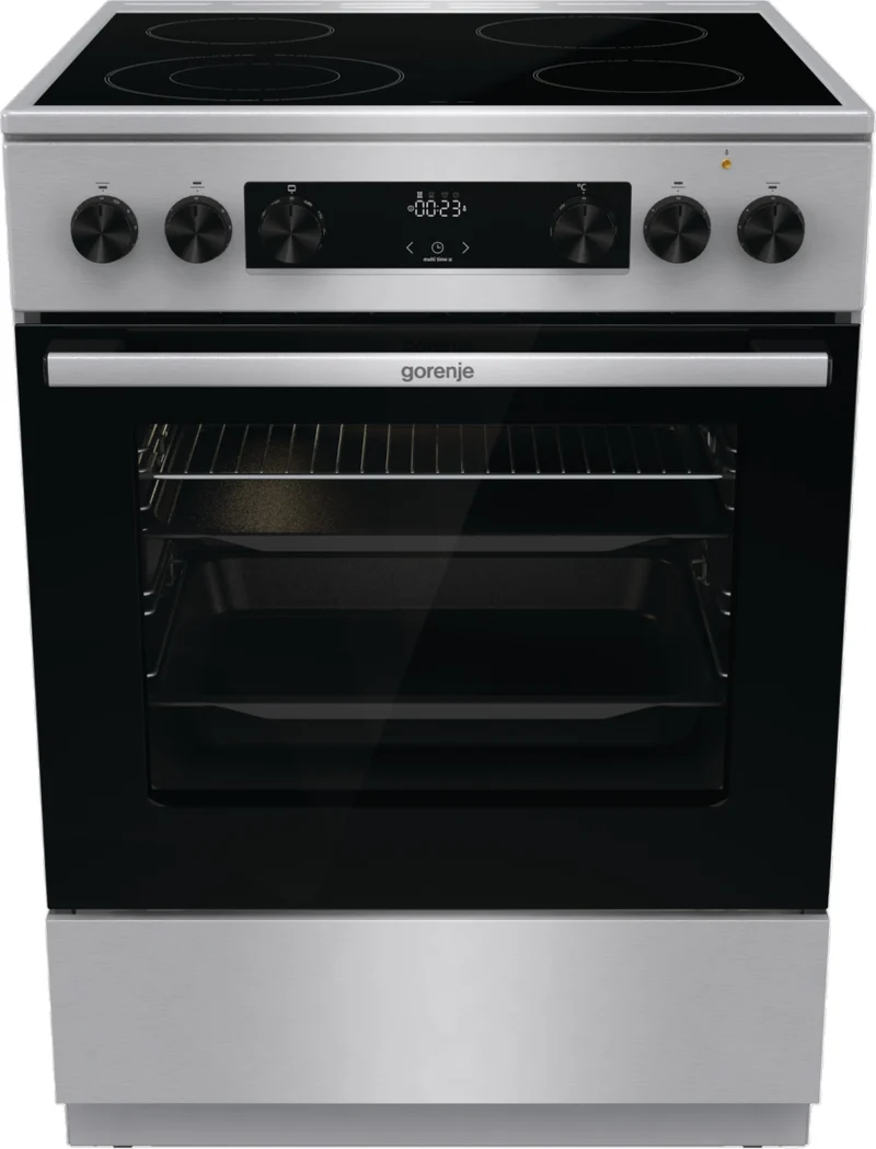 Gorenje GECS6C70XC spis Fristående köksspis Elektrisk Spishäll spiral Rostfritt stål