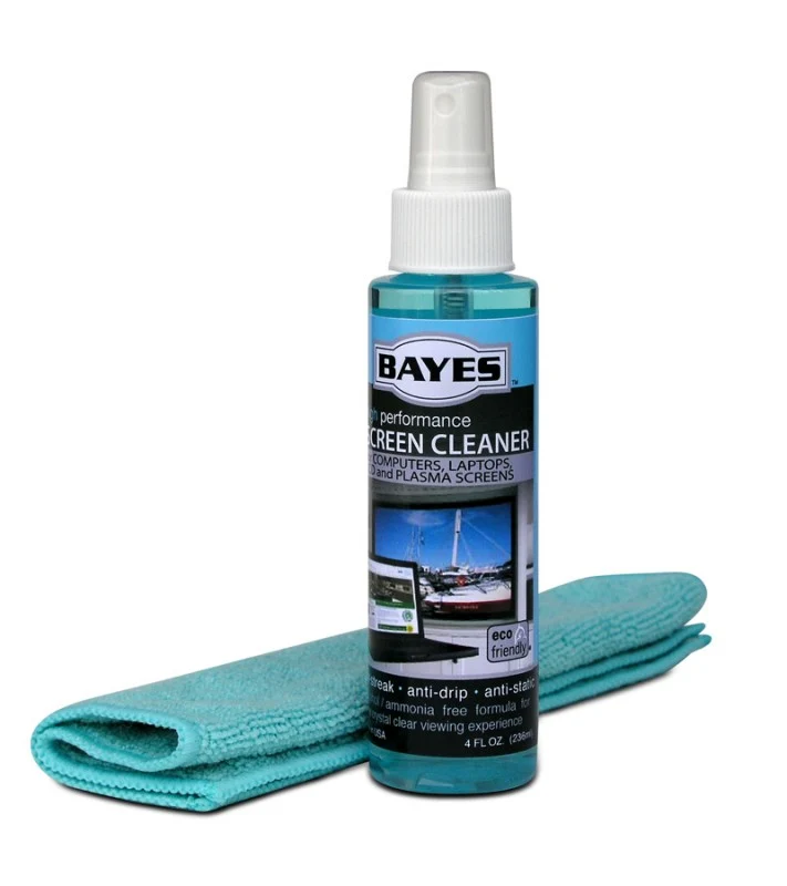 Bayes TV Screen Monitor Cleaner with Microfiber Cloth B-177 - 4 Ounce