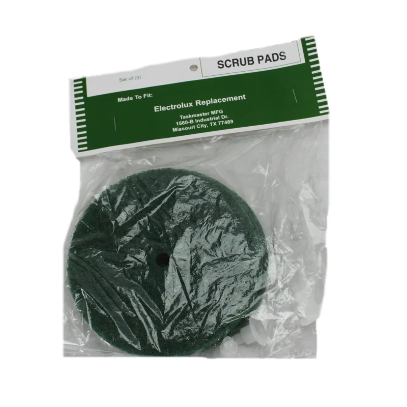 Electrolux Green Scrub Pads for Tristar/Lux B8, B9, #01722, 3/pk