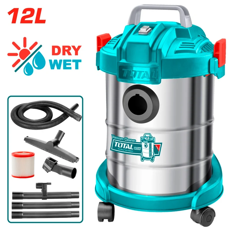 TOTAL Vacuum Cleaner 800W – 12L Dry/Wet