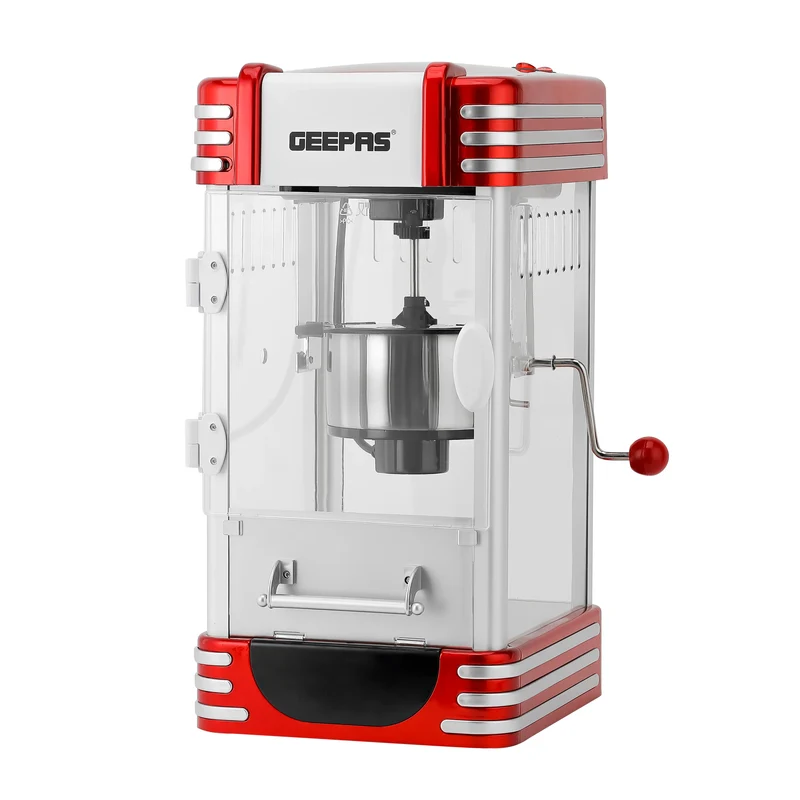 Geepas Popcorn Maker 310W Steel Bowl Classic