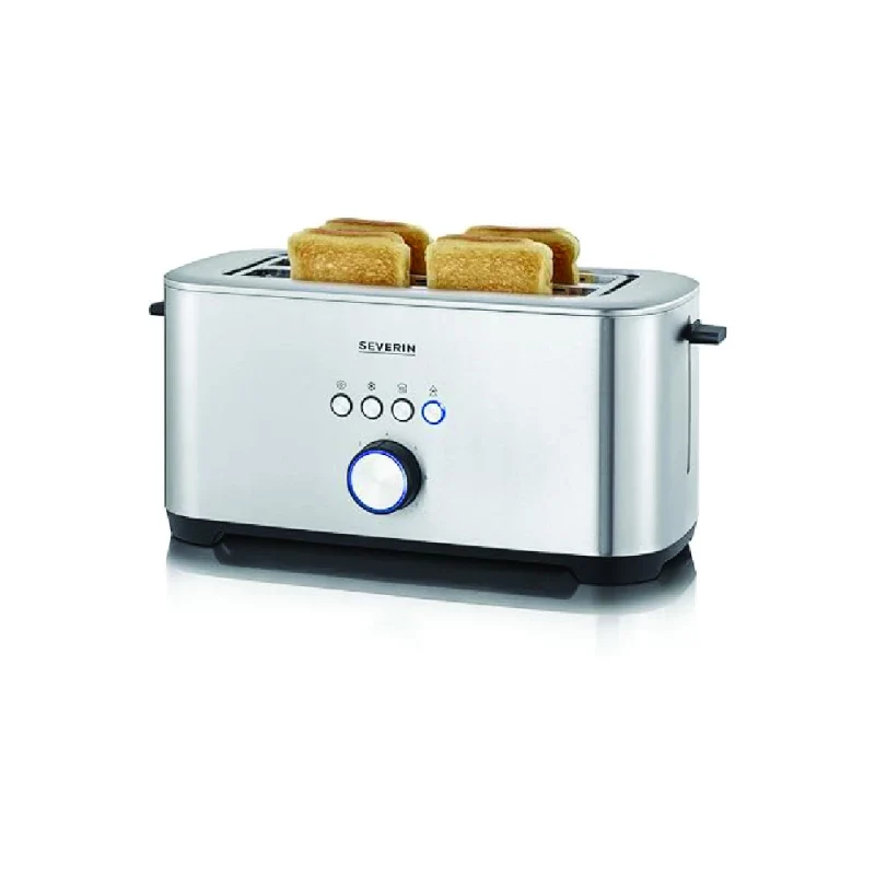 Severin Long Slot Toaster - 1400W, Polished Stainless Steel