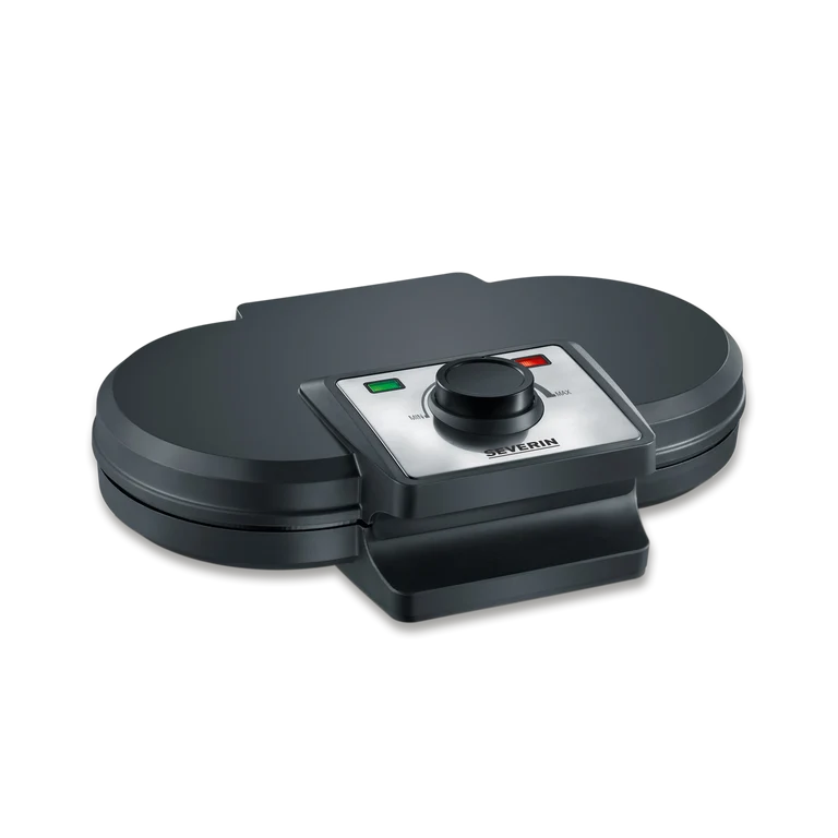 Severin Double Waffle Maker - Non-Stick & Space-Saving Design