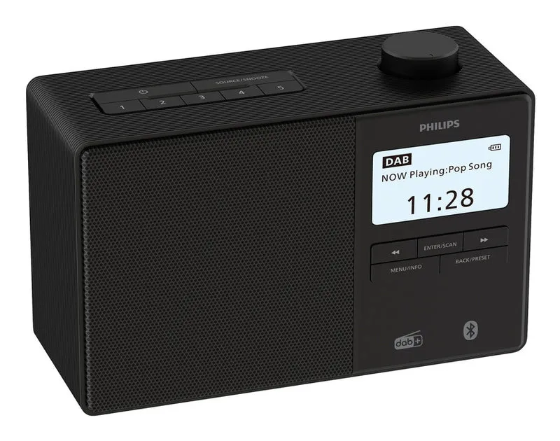 Philips TAR5600/00 radioapparater Klockradio Digital Svart