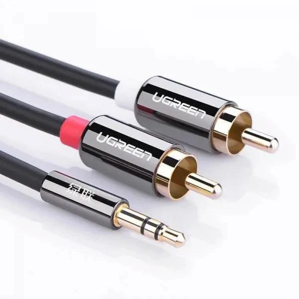 UGREEN 3.5mm Male to 2RCA Male Cable 3m (Black) AV116.