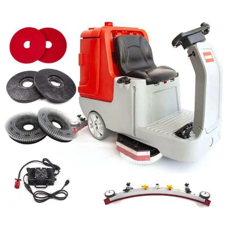 SUNMAX SM860 34" Ride-On Commercial Floor Scrubber