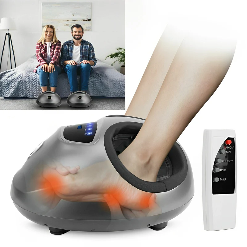 Shiatsu Elektrisk Fotmassager Med Värme