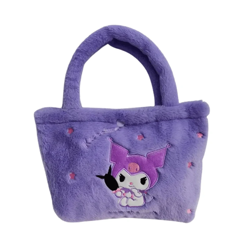 Sanrio Plyschväska – Bedårande Handväska med Cinnamoroll, Melody & Kuromi