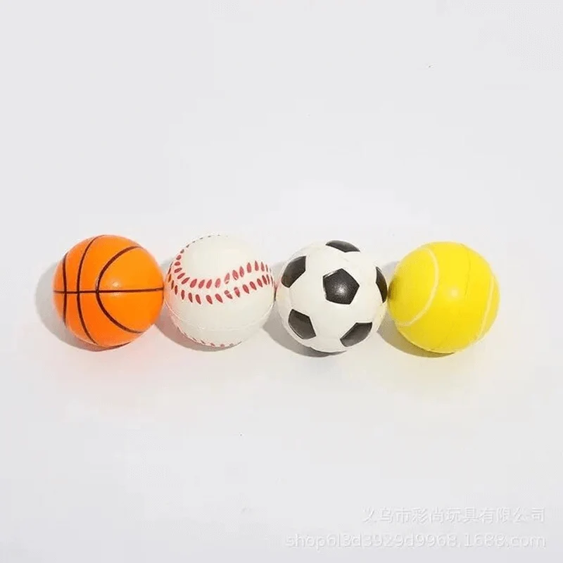 4-Pack Mjuka Stressbollar – Färgglada Bollar för Sport och Lek