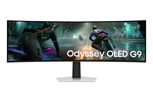 Samsung G91SD écran plat de PC 124,5 cm (49") 5120 x 1440 pixels Dual QHD OLED Argent