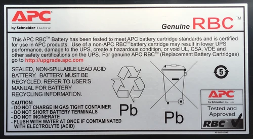 APC Cartouche de batterie de rechange RBC43 (OEM)