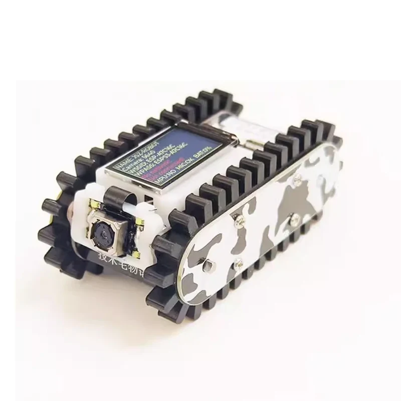 Mini APP Control Robot Car Pipeline Detection with Camera WiFi Fpv Image Transmission Mobile Phone Control Video Car Esp32