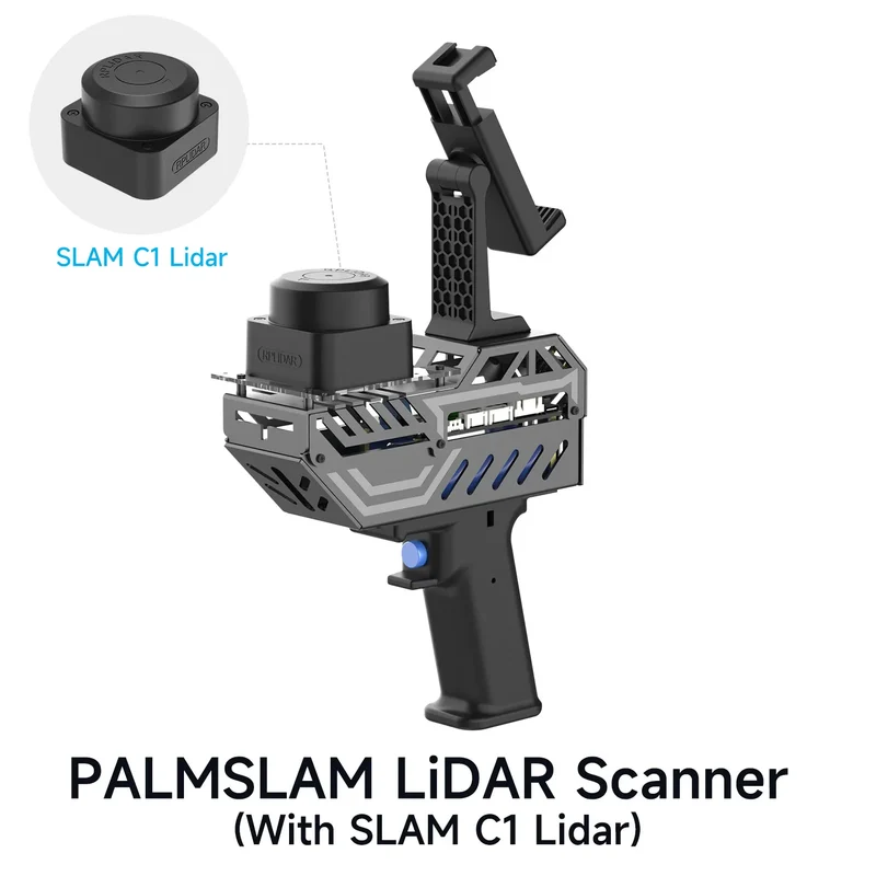 Yahboom PALMSLAM Handheld LiDAR Scanner Kit with Holder Support MicroROS Wireless Communication APP Mapping for Robot Project