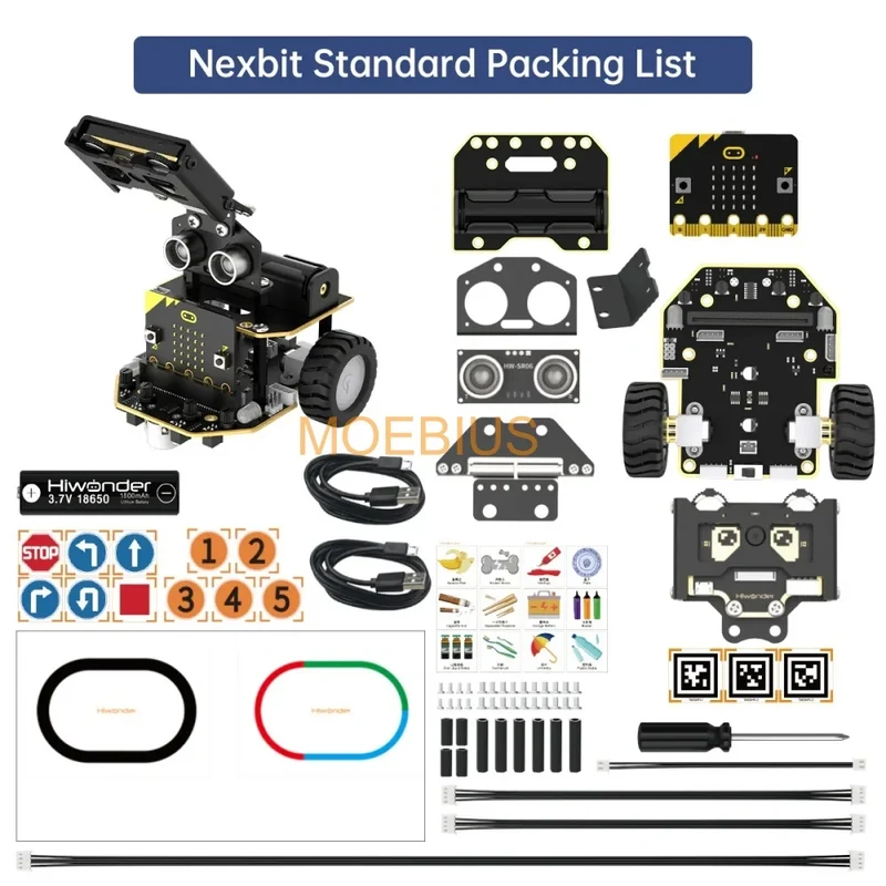 Hiwonder AI Vision Robot Nexbit micro:bit V2 Programming Educational Robot Support WonderCam Smart Vision Module