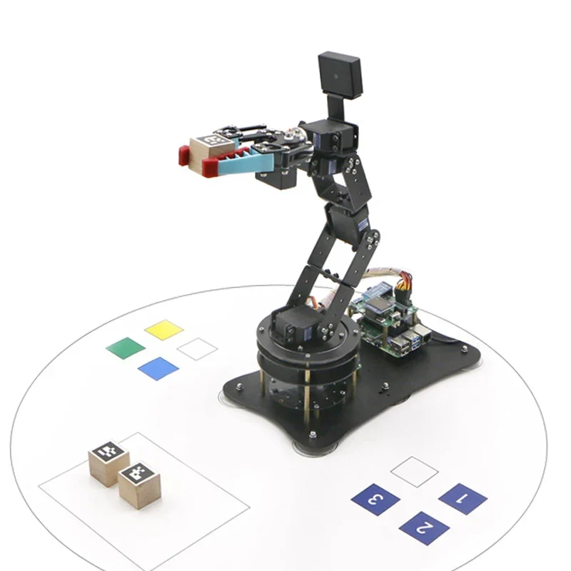 STM32 Moveit 6 Dof Smart AI Vision Robotic Arm with Flexible Claw for Raspberry Pi ROS for Jetson Nano Open Source