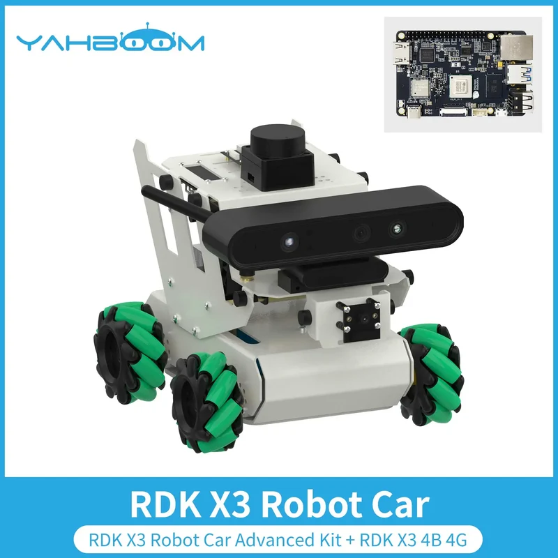 Yahboom RDK ROS2 Robot Programmable Smart Car Kit with Mecanum Wheel Depth Camera Lidar Support Python Programming APP Control