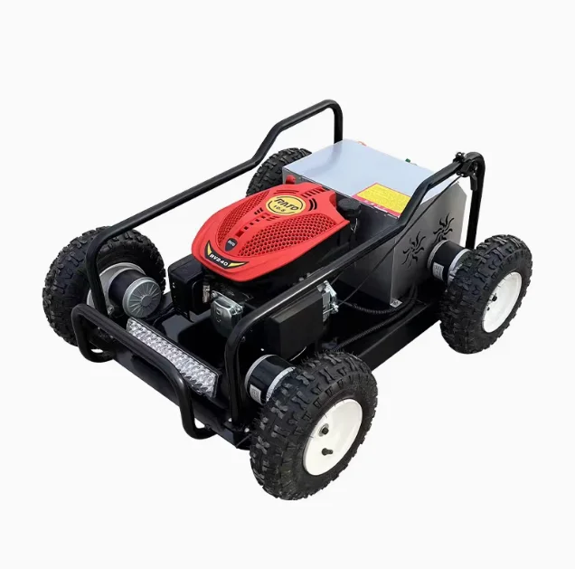 New Four Wheel Electric Robotic Turn Lawn Mower for Grasscutting Tractor Lawn Remote Control Lawn Mower Machines